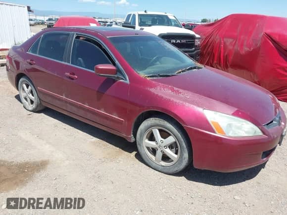 2005 Honda Accord EX with VIN 1HGCM55745A118916, listed as a IAAI auction lot 42551779 with 225,787 mi miles and . Bid and sale history available at DreamBid. Image 1.