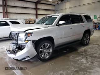 2018 Chevrolet Tahoe LT with VIN 1GNSKBKC6JR221726, listed as a Copart auction lot 62547704 with 77,510 mi miles and Salvage title. Bid and sale history available at DreamBid. Image 1.