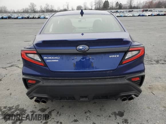 2024 Subaru WRX Premium with VIN JF1VBAH63R8816655, listed as a Copart auction lot 50356465 with 4,764 mi miles and Salvage title. Bid and sale history available at DreamBid. Image 6.