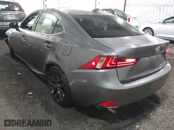 2014 Lexus IS 350 with VIN JTHCE1D26E5003672, listed as a IAAI auction lot 42563800 with 206,201 mi miles and . Bid and sale history available at DreamBid. Image 3.