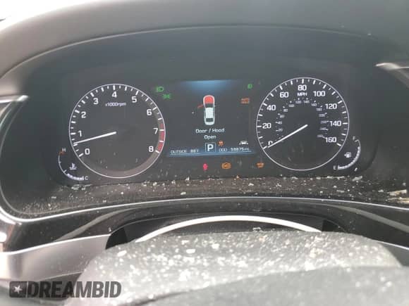 2015 Hyundai Equus Signature with VIN KMHGH4JH6FU092960, listed as a Copart auction lot 58793325 with 59,875 mi miles and Salvage title. Bid and sale history available at DreamBid. Image 9.