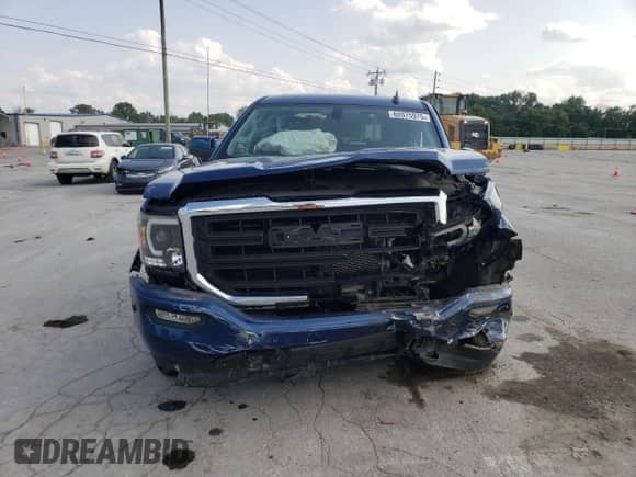 2018 GMC Sierra 1500 z VIN 1GTR1LEH6JZ123481, wystawiony jako Copart lot #60375975 z przebiegiem Nie podano mil oraz Szkoda całkowita • Salvage title. Historia ofert i sprzedaży dostępna na DreamBid. Obrazek 5.