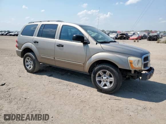 2006 Dodge Durango Limited with VIN 1D4HB58236F121453, listed as a Copart auction lot 80833135 with 282,362 mi miles and Salvage title. Bid and sale history available at DreamBid. Image 4.