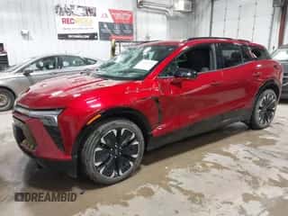 2024 Chevrolet Blazer EV eAWD RS z VIN 3GNKDCRJ9RS163625, wystawiony jako IAAI lot #42553354 z przebiegiem 18 406 mil mil oraz . Historia ofert i sprzedaży dostępna na DreamBid. Obrazek 2.