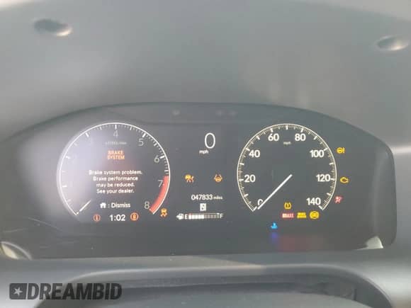 2025 Honda HR-V LX with VIN 3CZRZ1H32SM725434, listed as a Copart auction lot 81020515 with 47,833 mi miles and Salvage title. Bid and sale history available at DreamBid. Image 9.