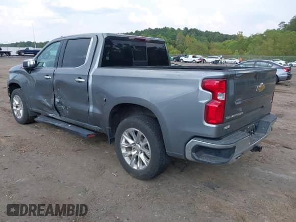 2021 Chevrolet Silverado 1500 LTZ z VIN 3GCUYGET2MG414226, wystawiony jako IAAI lot #43256497 z przebiegiem 106 592 mil mil oraz . Historia ofert i sprzedaży dostępna na DreamBid. Obrazek 3.