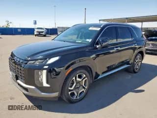2023 Hyundai Palisade Limited with VIN KM8R54GE0PU575134, listed as a Copart auction lot 80573495 with 48,141 mi miles and Salvage title. Bid and sale history available at DreamBid. Image 1.