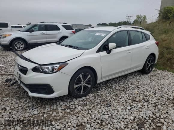2022 Subaru Impreza Premium with VIN 4S3GTAV68N3716840, listed as a Copart auction lot 81096075 with 60,397 mi miles and Salvage title. Bid and sale history available at DreamBid. Image 1.