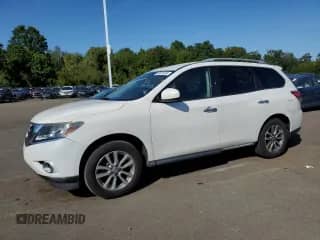 2013 Nissan Pathfinder SV with VIN 5N1AR2MM4DC663526, listed as a Copart auction lot 80516255 with 142,882 mi miles and Salvage title. Bid and sale history available at DreamBid. Image 1.