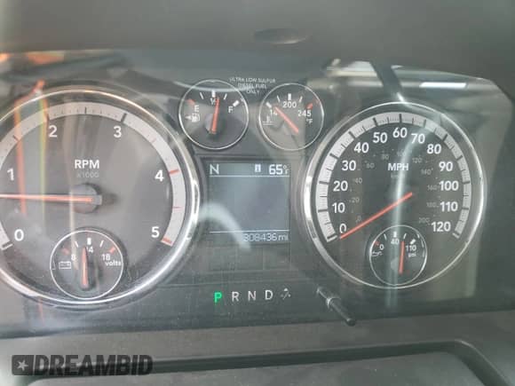 2010 Dodge 2500 SLT with VIN 3D7UT2CL6AG118163, listed as a Copart auction lot 66914594 with 308,436 mi miles and Salvage title. Bid and sale history available at DreamBid. Image 9.