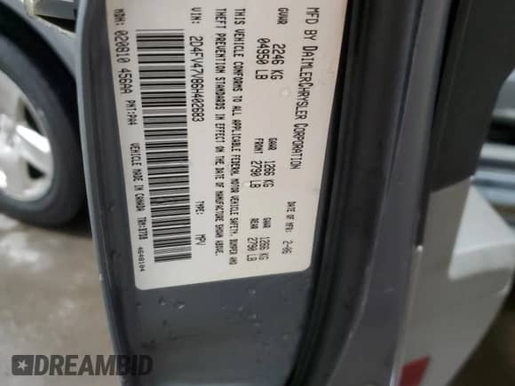 2006 Dodge Magnum с VIN 2D4FV47V86H402683, выставлен на аукционе Copart как лот 80164944 с пробегом 167 203 миль миль и Списание • Salvage title. История ставок и продаж доступна на DreamBid. Изображение 12.