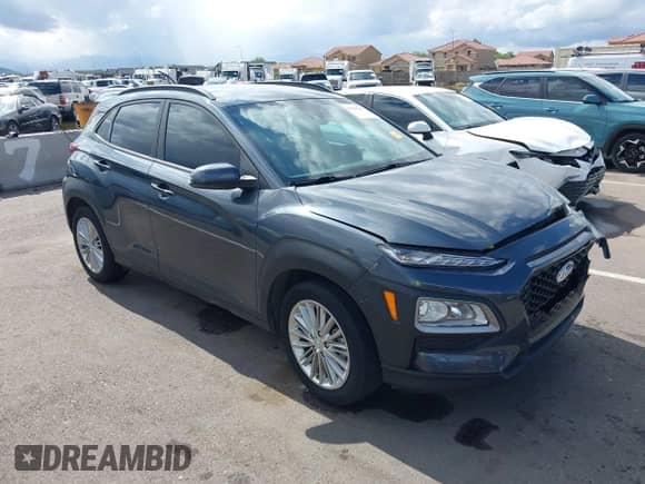 2021 Hyundai Kona SEL with VIN KM8K22AA8MU723272, listed as a IAAI auction lot 43430247 with 49,323 mi miles and . Bid and sale history available at DreamBid. Image 1.
