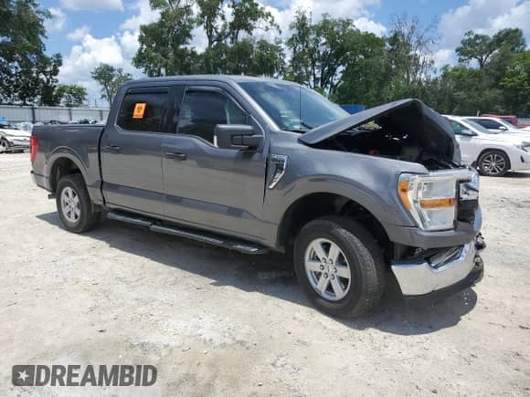2021 Ford F-150 XL with VIN 1FTEW1CB5MKE08026, listed as a Copart auction lot 64234905 with 109,854 mi miles and Non repairable. Bid and sale history available at DreamBid. Image 4.
