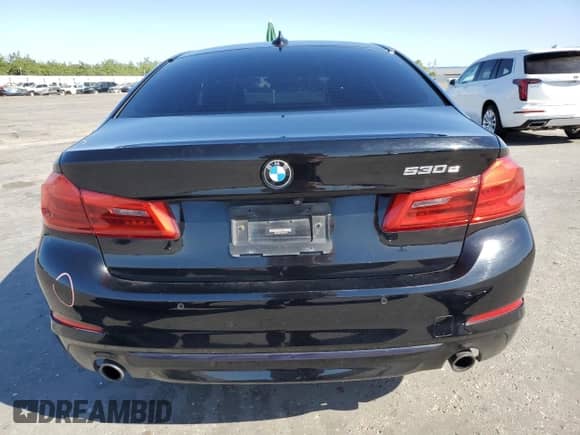 2020 BMW 5 Series 530e with VIN WBAJA9C07LCE13179, listed as a Copart auction lot 60683065 with 54,609 mi miles and Salvage title. Bid and sale history available at DreamBid. Image 6.