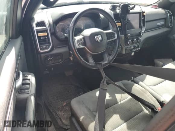 2021 Ram 1500 Big Horn with VIN 1C6RREFG3MN503441, listed as a Copart auction lot 74423164 with Not provided miles and Salvage title. Bid and sale history available at DreamBid. Image 8.