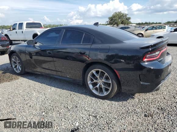 2022 Dodge Charger GT with VIN 2C3CDXHG7NH106657, listed as a Copart auction lot 70803985 with 59,108 mi miles and Salvage title. Bid and sale history available at DreamBid. Image 2.