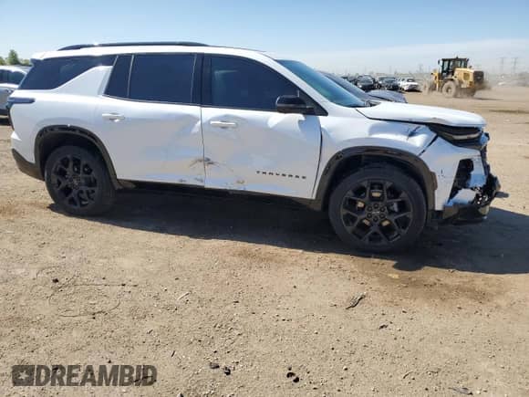 2024 Chevrolet Traverse AWD RS с VIN 1GNEVLKS5RJ196152, выставлен на аукционе Copart как лот 58119935 с пробегом 13 975 миль миль и Списание • Salvage title. История ставок и продаж доступна на DreamBid. Изображение 4.