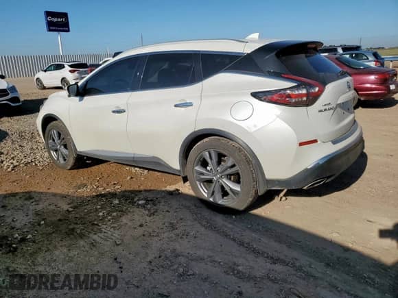 2021 Nissan Murano Platinum with VIN 5N1AZ2DJXMC142347, listed as a Copart auction lot 64928835 with 47,887 mi miles and Salvage title. Bid and sale history available at DreamBid. Image 2.