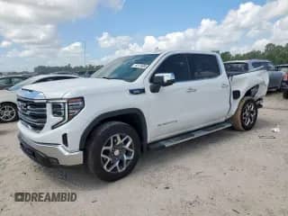 2024 GMC Sierra 1500 SLT with VIN 3GTUUDE88RG266953, listed as a Copart auction lot 65176595 with 17,902 mi miles and Salvage title. Bid and sale history available at DreamBid. Image 1.
