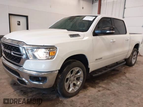 2022 Ram 1500 Big Horn z VIN 1C6RRFFG9NN396368, wystawiony jako IAAI lot #42541244 z przebiegiem 27 660 mil mil oraz . Historia ofert i sprzedaży dostępna na DreamBid. Obrazek 2.