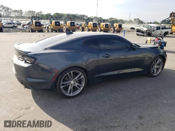 2022 Chevrolet Camaro 2LT with VIN 1G1FD1RX7N0133424, listed as a Copart auction lot 52619615 with 41,069 mi miles and Salvage title. Bid and sale history available at DreamBid. Image 3.
