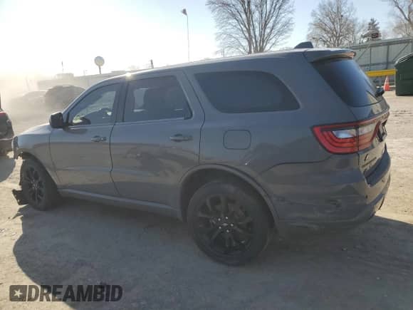2020 Dodge Durango GT with VIN 1C4RDJDG3LC224360, listed as a Copart auction lot 48208155 with 114,643 mi miles and Salvage title. Bid and sale history available at DreamBid. Image 2.