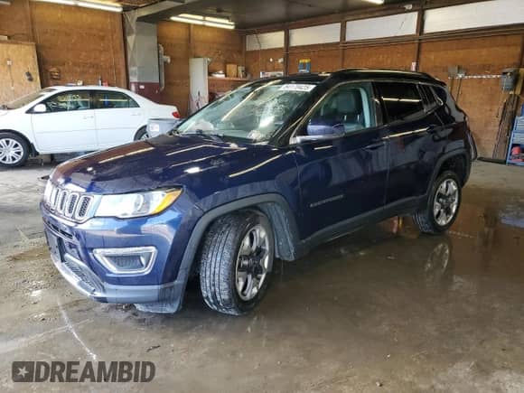 2021 Jeep Compass Limited with VIN 3C4NJDCB6MT568091, listed as a Copart auction lot 84178425 with 65,800 mi miles and Salvage title. Bid and sale history available at DreamBid. Image 1.