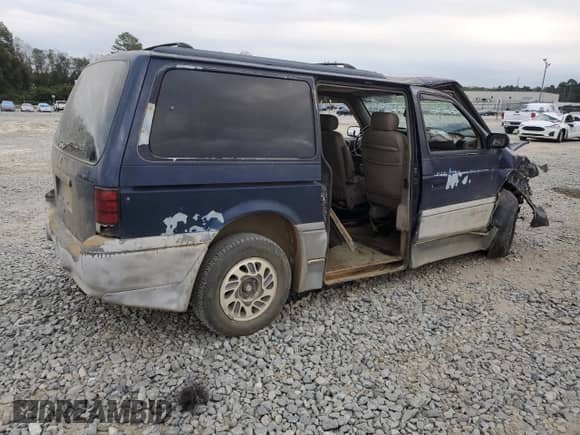 1995 Dodge Caravan with VIN 1B4GH54R3SX529270, listed as a Copart auction lot 76361004 with 154,742 mi miles and Salvage title. Bid and sale history available at DreamBid. Image 3.