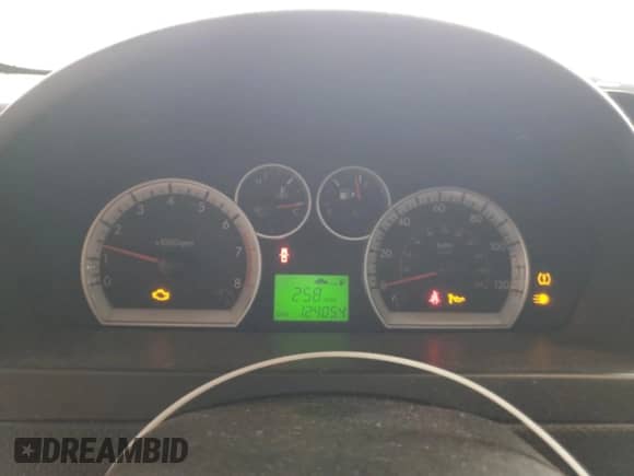2009 Chevrolet Aveo 2LT with VIN KL1TG56E09B670097, listed as a Copart auction lot 69227195 with 124,054 mi miles and Clean title. Bid and sale history available at DreamBid. Image 9.