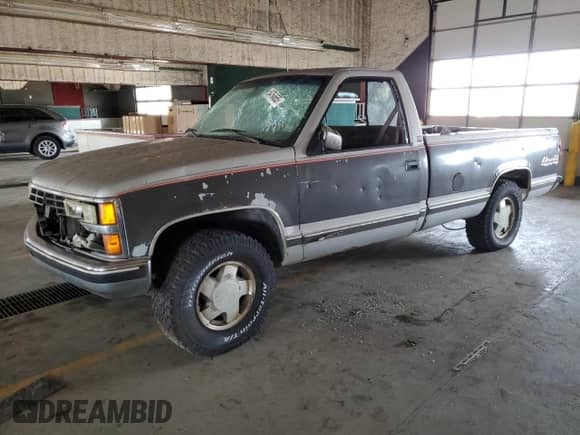 1991 Chevrolet Silverado 1500 с VIN 1GCDK14K6ME129222, выставлен на аукционе Copart как лот 54764665 с пробегом 122 638 миль миль и Списание • Salvage title. История ставок и продаж доступна на DreamBid. Изображение 1.