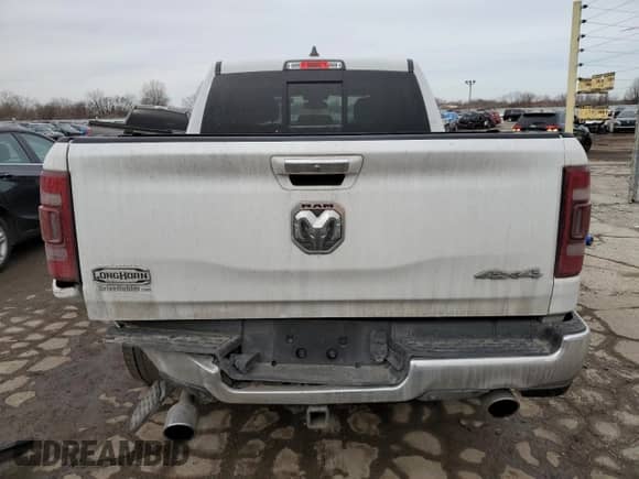 2020 Ram 1500 Longhorn with VIN 1C6SRFKT4LN305234, listed as a Copart auction lot 43360245 with 82,051 mi miles and Salvage title. Bid and sale history available at DreamBid. Image 6.