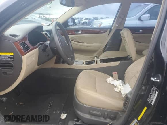 2012 Hyundai Genesis 3.8L with VIN KMHGC4DD0CU155313, listed as a Copart auction lot 75166104 with Not provided miles and Salvage title. Bid and sale history available at DreamBid. Image 7.