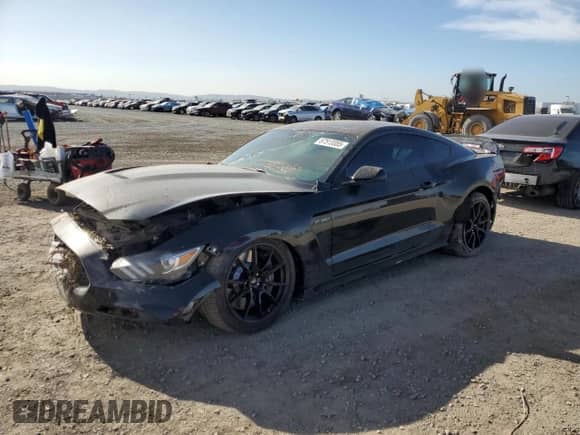 2020 Ford Mustang Shelby GT350 with VIN 1FA6P8JZ1L5550368, listed as a Copart auction lot 87513355 with 8,466 mi miles and Salvage title. Bid and sale history available at DreamBid. Image 1.