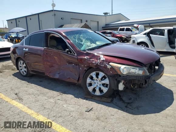 2009 Honda Accord EX-L with VIN 1HGCP36869A010547, listed as a Copart auction lot 68557885 with 146,029 mi miles and Salvage title. Bid and sale history available at DreamBid. Image 4.