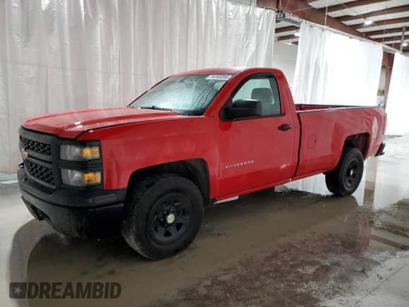 2014 Chevrolet Silverado 1500 Work Truck z VIN 1GCNCPEC3EZ327827, wystawiony jako Copart lot #56360095 z przebiegiem 233 639 mil mil oraz Czysty tytuł • Clean title. Historia ofert i sprzedaży dostępna na DreamBid. Obrazek 1.