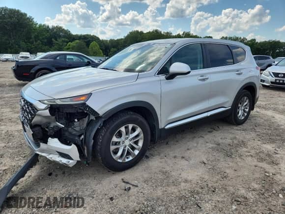 2020 Hyundai Santa Fe SE with VIN 5NMS23AD0LH154430, listed as a Copart auction lot 62840685 with 104,210 mi miles and Salvage title. Bid and sale history available at DreamBid. Image 1.
