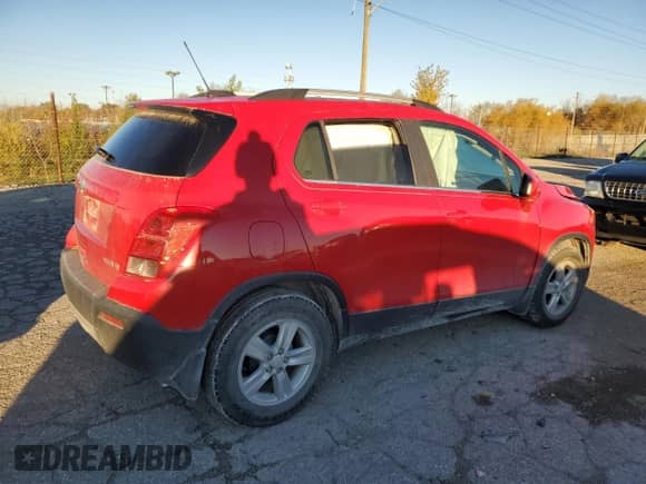 2016 Chevrolet Trax LT with VIN KL7CJLSB3GB753981, listed as a Copart auction lot 78485904 with 54,292 mi miles and Clean title. Bid and sale history available at DreamBid. Image 3.