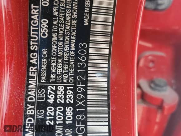 2009 Mercedes-Benz C 300 Sport z VIN WDDGF81X99F213603, wystawiony jako Copart lot #84439015 z przebiegiem 131 429 mil mil oraz Szkoda całkowita • Salvage title. Historia ofert i sprzedaży dostępna na DreamBid. Obrazek 12.