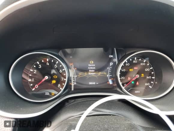 2020 Jeep Compass Limited with VIN 3C4NJDCB1LT101160, listed as a Copart auction lot 54838865 with 38,049 mi miles and Non repairable. Bid and sale history available at DreamBid. Image 9.