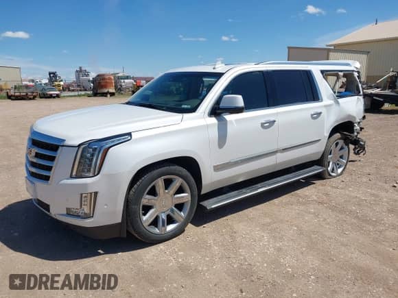 2017 Cadillac Escalade ESV Premium Luxury with VIN 1GYS4JKJXHR137702, listed as a IAAI auction lot 42344804 with 158,048 mi miles and . Bid and sale history available at DreamBid. Image 2.