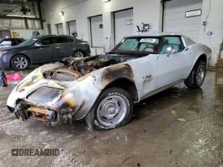 1976 Chevrolet Corvette z VIN 1Z37L6S436121, wystawiony jako Copart lot #42052205 z przebiegiem 77 537 mil mil oraz Szkoda całkowita • Salvage title. Historia ofert i sprzedaży dostępna na DreamBid. Obrazek 1.