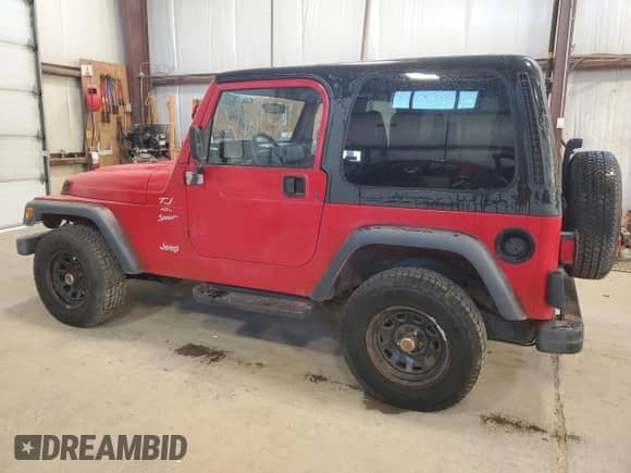 1999 Jeep Wrangler Sport с VIN 1J4FY19S4XP421504, выставлен на аукционе Copart как лот 86490145 с пробегом 401 663 миль миль и Чистый • Clean title. История ставок и продаж доступна на DreamBid. Изображение 2.