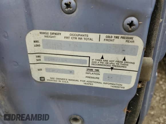 1984 Chevrolet Monte Carlo с VIN 1G1AZ37H3ER221496, выставлен на аукционе Copart как лот 54297665 с пробегом 91 351 миль миль и Списание • Salvage title. История ставок и продаж доступна на DreamBid. Изображение 12.