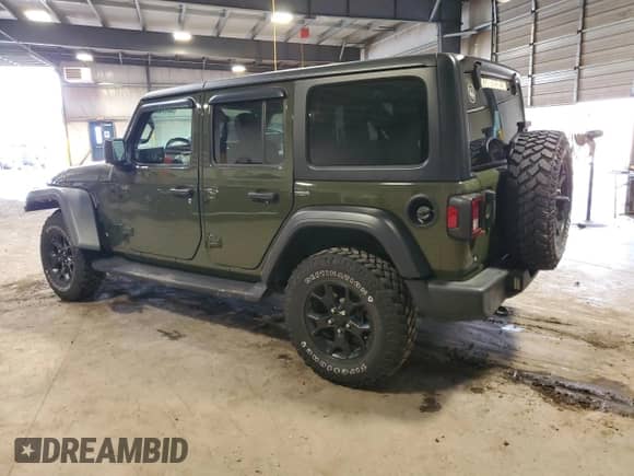 2021 Jeep Wrangler Unlimited Sport S с VIN 1C4HJXDNXMW820460, выставлен на аукционе Copart как лот 86466105 с пробегом 33 372 миль миль и Списание • Salvage title. История ставок и продаж доступна на DreamBid. Изображение 2.