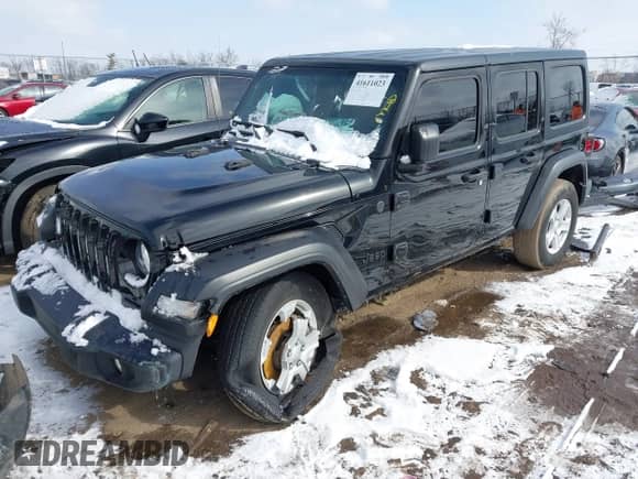 2022 Jeep Wrangler Unlimited Sport S с VIN 1C4HJXDN3NW132849, выставлен на аукционе IAAI как лот 41611023 с пробегом 47 770 миль миль и . История ставок и продаж доступна на DreamBid. Изображение 2.