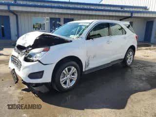2017 Chevrolet Equinox LS with VIN 2GNALBEK4H1512319, listed as a Copart auction lot 84428455 with 58,978 mi miles and Salvage title. Bid and sale history available at DreamBid. Image 1.