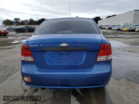 2005 Chevrolet Aveo LT с VIN KL1TG52615B478387, выставлен на аукционе Copart как лот 43647385 с пробегом 168 082 миль миль и Списание • Salvage title. История ставок и продаж доступна на DreamBid. Изображение 6.