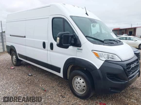 2023 Ram ProMaster Cargo с VIN 3C6LRVDGXPE593947, выставлен на аукционе IAAI как лот 43566441 с пробегом 37 707 миль миль и . История ставок и продаж доступна на DreamBid. Изображение 1.