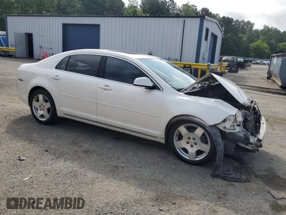 2010 Chevrolet Malibu 2LT with VIN 1G1ZD5E72AF297035, listed as a Copart auction lot 54222275 with Not provided miles and Salvage title. Bid and sale history available at DreamBid. Image 4.