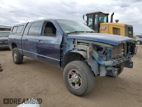 2008 Dodge 2500 SXT with VIN 3D7KS29D08G217498, listed as a Copart auction lot 71494694 with 188,932 mi miles and Salvage title. Bid and sale history available at DreamBid. Image 4.